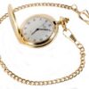Gold Brushed Quartz Full Hunter Pocket Watch