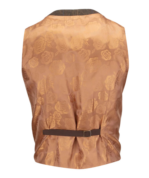 Checked Olive Herringbone Tweed Jacket