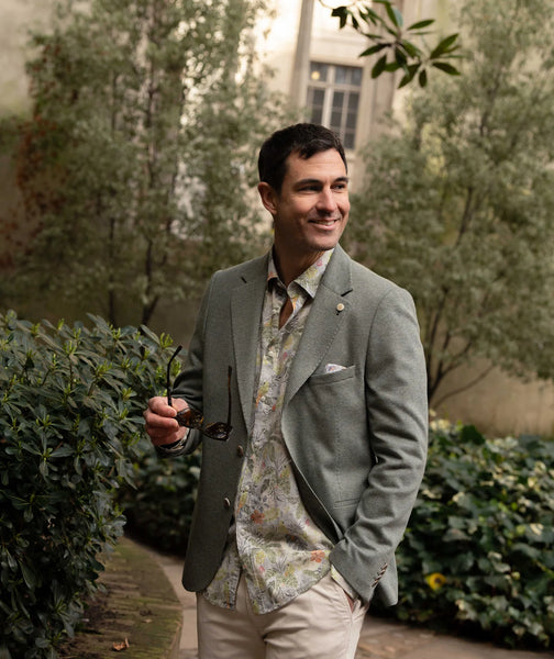 Sage Green Stretch Summer Jacket