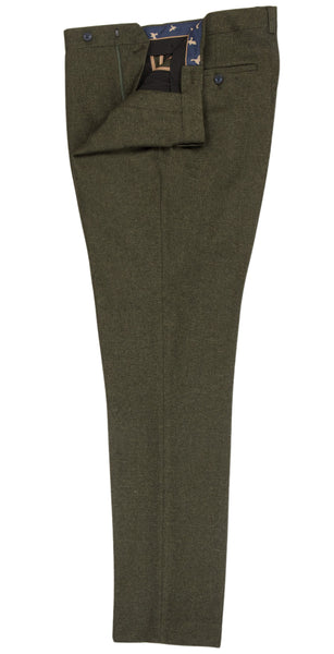 Olive Textured Blazer Trousers