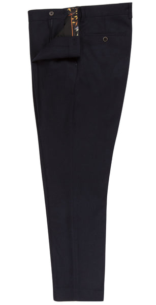 Woven Navy Trousers