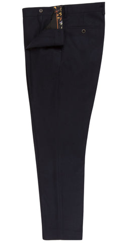 Woven Navy Trousers