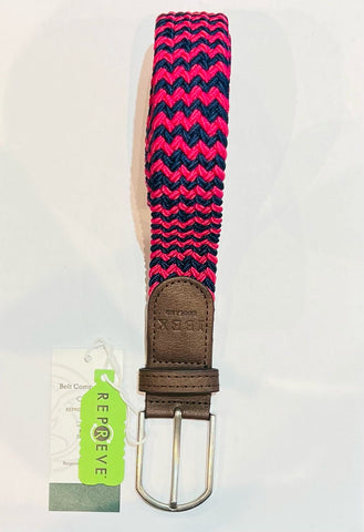 Eco Friendly Stretchy Belts (Navy/Fuschia)
